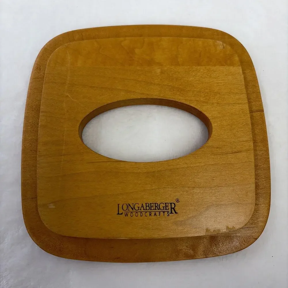Longaberger Employee Christmas Tissue Basket 1999 with Lid No Protector Charity